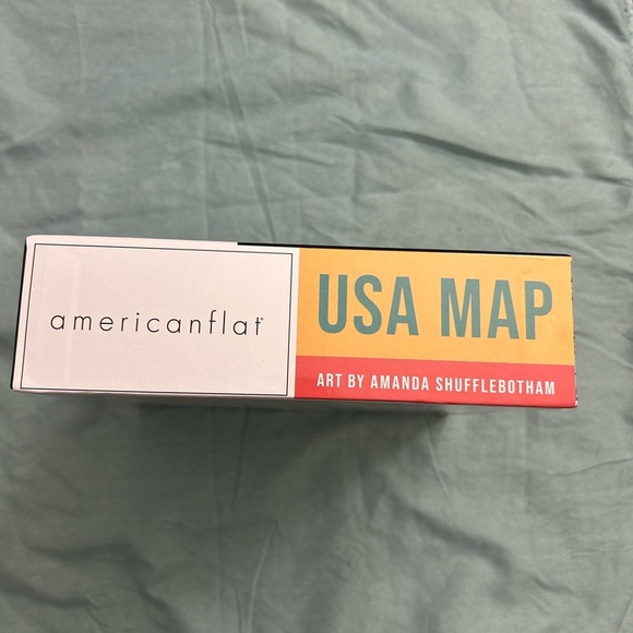 PUZZLE. American Flat USA Map 500 Piece. 18x24. Sealed box. - Picture 4 of 6